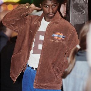 NWT Supreme X Dickies Brown Corduroy Work Jacket